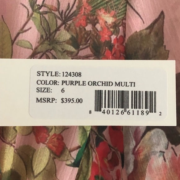 JayGodfrey Midi Dress Multicolored Floral Wrap - Picture 10 of 13